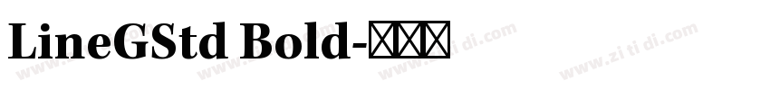 LineGStd Bold字体转换
